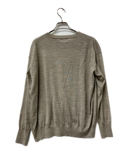 M7days（エムセブンデイズ）M7days (エムセブンデイズ) シアーニットギャザースカート ベージュ サイズ:Fの古着・服飾アイテム