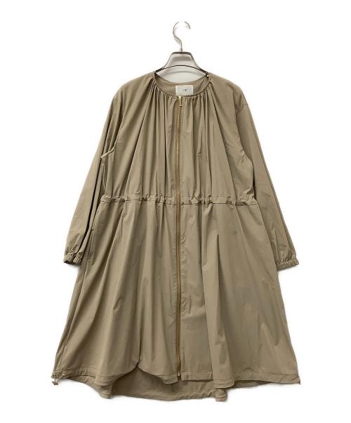 23区（ニジュウサンク）23区 (ニジュウサンク) ナイロンコート ナイロン2WAYストレッチ ベージュ×オレンジ サイズ:36の古着・服飾アイテム