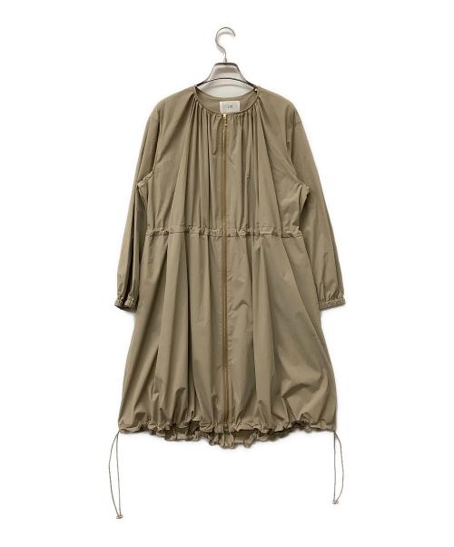 23区（ニジュウサンク）23区 (ニジュウサンク) ナイロンコート ナイロン2WAYストレッチ ベージュ×オレンジ サイズ:36の古着・服飾アイテム