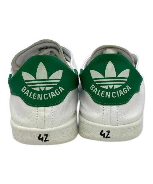 adidas（アディダス）adidas (アディダス) BALENCIAGA (バレンシアガ) ローカットスニーカー STANSMITH ID7564 ホワイト×グリーン サイズ:JP275の古着・服飾アイテム