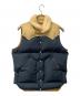 Rocky Mountain FeatherBed（ロッキーマウンテンフェザーベッド）の古着「ベスト Down Vest」｜ネイビー×イエロー