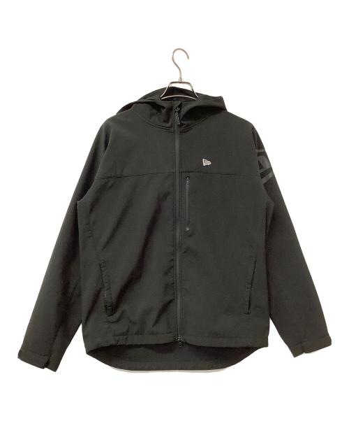 New Era（ニューエラ）New Era (ニューエラ) ジャケット フラッグロゴ シェルジャケット 内側フリース ブラック サイズ:X LARGEの古着・服飾アイテム