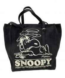 PEANUTS×MARC JACOBS（ピーナッツ×マークジェイコブズ）の古着「2WAYバッグ スヌーピー」｜ブラック