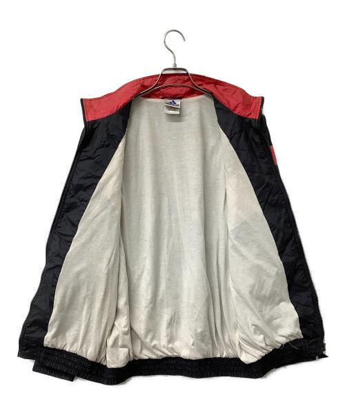 adidas（アディダス）adidas (アディダス) ナイロンジャケット LIMA SUIT-Ⅱ  ブラック×ホワイト×レッド サイズ:不明の古着・服飾アイテム