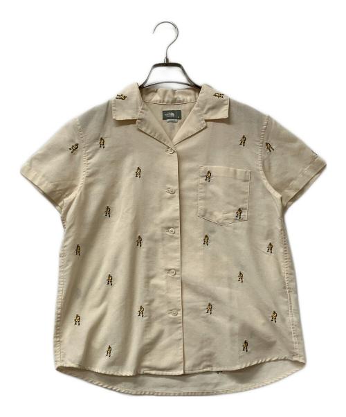 THE NORTH FACE（ザ ノース フェイス）THE NORTH FACE (ザ ノース フェイス) 半袖シゃツ　S/S Him Route Shirt（ショートスリーブヒムルートシャツ） ベージュ サイズ:Mの古着・服飾アイテム