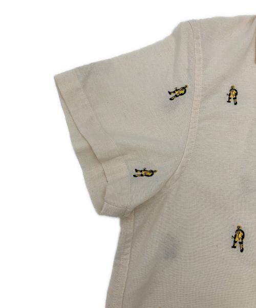 THE NORTH FACE（ザ ノース フェイス）THE NORTH FACE (ザ ノース フェイス) 半袖シゃツ　S/S Him Route Shirt（ショートスリーブヒムルートシャツ） ベージュ サイズ:Mの古着・服飾アイテム