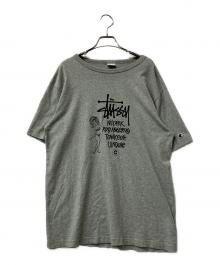 Champion×stussy（チャンピオン×ステューシー）の古着「半袖Tシャツ」｜グレー