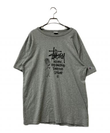 中古・古着通販】Champion (チャンピオン) stussy (ステューシー) 半袖