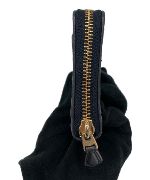 COACH（コーチ）COACH (コーチ) 財布 ブラック×ライトブルーの古着・服飾アイテム