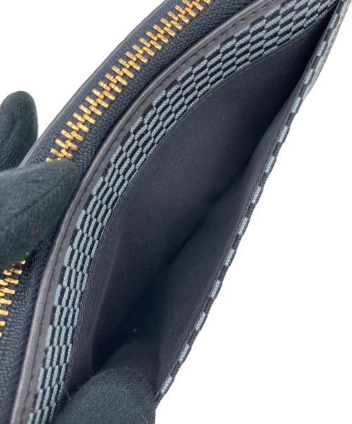 COACH（コーチ）COACH (コーチ) 財布 ブラック×ライトブルーの古着・服飾アイテム