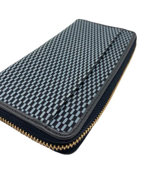 COACH（コーチ）COACH (コーチ) 財布 ブラック×ライトブルーの古着・服飾アイテム