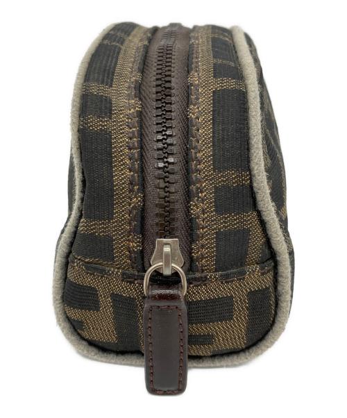 FENDI（フェンディ）FENDI (フェンディ) ミニポーチ ブラウンの古着・服飾アイテム