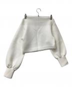 THE TOEザ・トゥー）の古着「クルーネックスウェット トレーナー」｜ホワイト