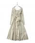 FRAY ID (フレイ アイディー) 長袖ワンピース バックリボンカットドレス ベージュ：10000円