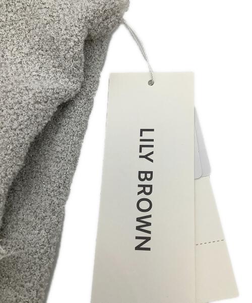 Lily Brown（リリーブラウン）Lily Brown (リリーブラウン) ノースリーブワンピース ツイードジレニットワンピース グレー サイズ:Fの古着・服飾アイテム