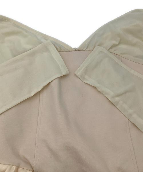 polaura（ポロ―ラ）polaura (ポロ―ラ) 長袖ブラウス ビスチェドッキングバルーントップス オレンジ サイズ:Fの古着・服飾アイテム