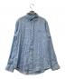 POLO RALPH LAUREN（ポロ・ラルフローレン）の古着「シャツ 長袖リネンシャツ CUSTOM FIT」｜スカイブルー