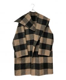 Mila Owen（ミラオーウェン）の古着「ビックカラー接結シャギーコート」｜ブラウン