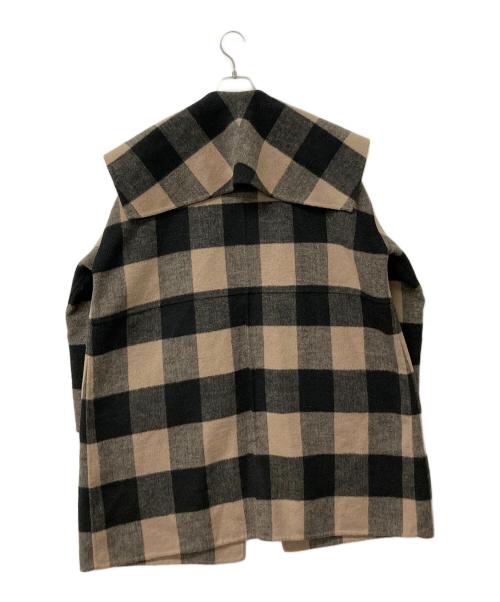 Mila Owen（ミラオーウェン）Mila Owen (ミラオーウェン) ビックカラー接結シャギーコート ブラウンの古着・服飾アイテム