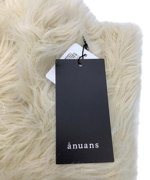 anuans（アニュアンス）anuans (アニュアンス) ノースリーブニット ファーライクノースリーブニットトップス グリーン サイズ:Fの古着・服飾アイテム