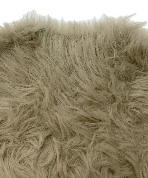 anuans（アニュアンス）anuans (アニュアンス) ニット ファーライクノースリーブニットトップス カーキ サイズ:Fの古着・服飾アイテム