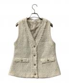 Snidelスナイデル）の古着「ジレ ツイードジレ」｜アイボリー