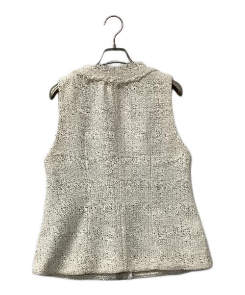 Snidel（スナイデル）Snidel (スナイデル) ジレ ツイードジレ アイボリー サイズ:Fの古着・服飾アイテム