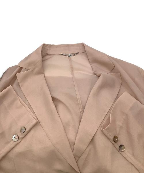 FRAY ID（フレイ アイディー）FRAY ID (フレイ アイディー) 長袖ジャケット セミシアージャケット ピンクの古着・服飾アイテム