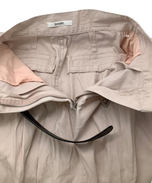 Snidel（スナイデル）Snidel (スナイデル) スリットスカート チノワイドスカート ピンクの古着・服飾アイテム