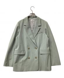 FRAY ID（フレイ アイディー）の古着「テーラードジャケット TRダブルテーラードジャケット」｜グリーン
