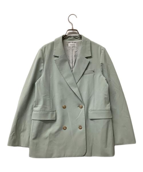 FRAY ID（フレイ アイディー）FRAY ID (フレイ アイディー) テーラードジャケット TRダブルテーラードジャケット グリーンの古着・服飾アイテム