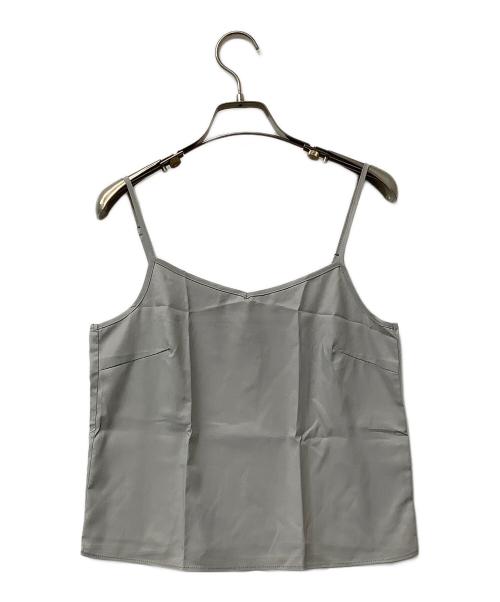 Snidel（スナイデル）Snidel (スナイデル) ノースリーブブラウス ノースリフリルブラウス スカイブルー サイズ:Fの古着・服飾アイテム