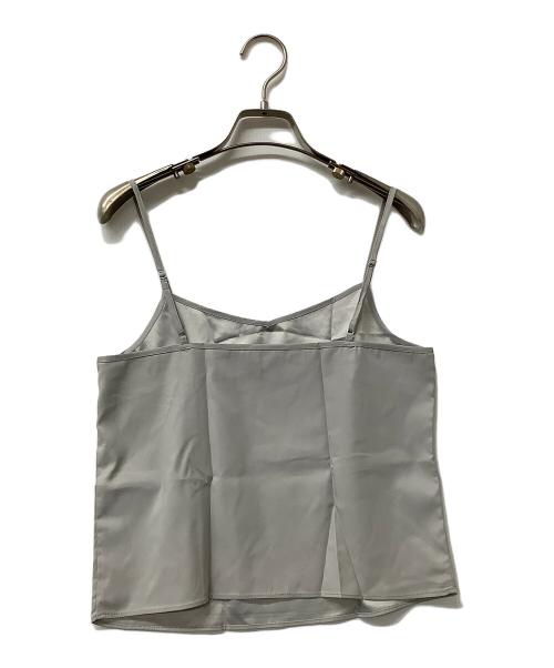 Snidel（スナイデル）Snidel (スナイデル) ノースリーブブラウス ノースリフリルブラウス スカイブルー サイズ:Fの古着・服飾アイテム