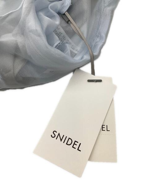 Snidel（スナイデル）Snidel (スナイデル) ノースリーブブラウス ノースリフリルブラウス スカイブルー サイズ:Fの古着・服飾アイテム