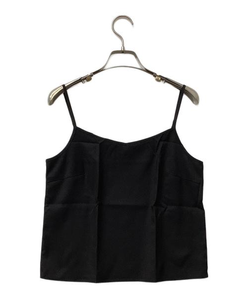 Snidel（スナイデル）Snidel (スナイデル) ノースリーブブラウス ノースリフリルブラウス ブラック サイズ:Fの古着・服飾アイテム