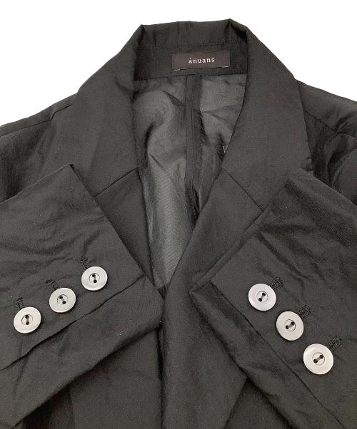 anuans（アニュアンス）anuans (アニュアンス) ジャケット シアーテーラードジャケット ブラック サイズ:Fの古着・服飾アイテム
