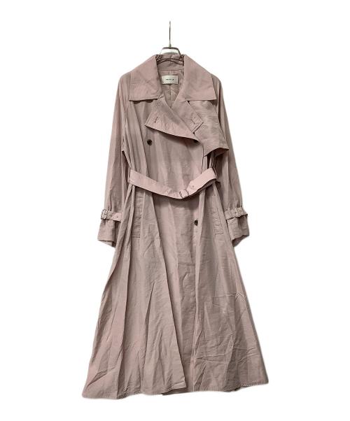 FRAY ID（フレイ アイディー）FRAY ID (フレイ アイディー) コート ライトフレアトレンチコート ピンクの古着・服飾アイテム