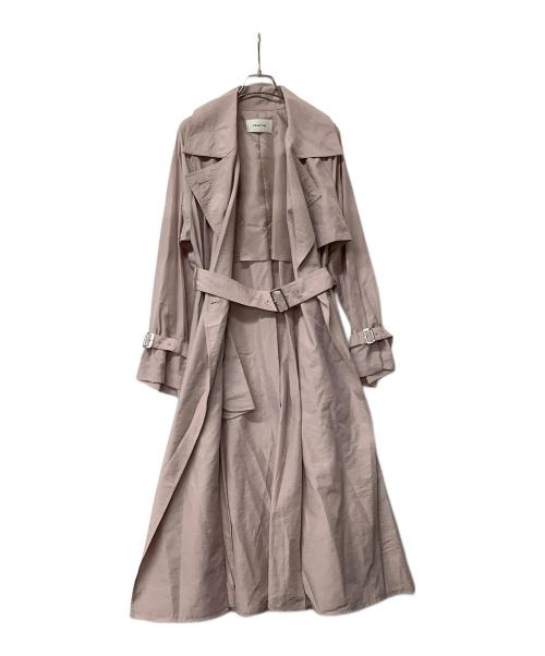 FRAY ID（フレイ アイディー）FRAY ID (フレイ アイディー) コート ライトフレアトレンチコート ピンクの古着・服飾アイテム