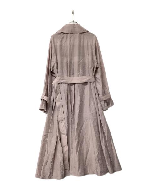 FRAY ID（フレイ アイディー）FRAY ID (フレイ アイディー) コート ライトフレアトレンチコート ピンクの古着・服飾アイテム