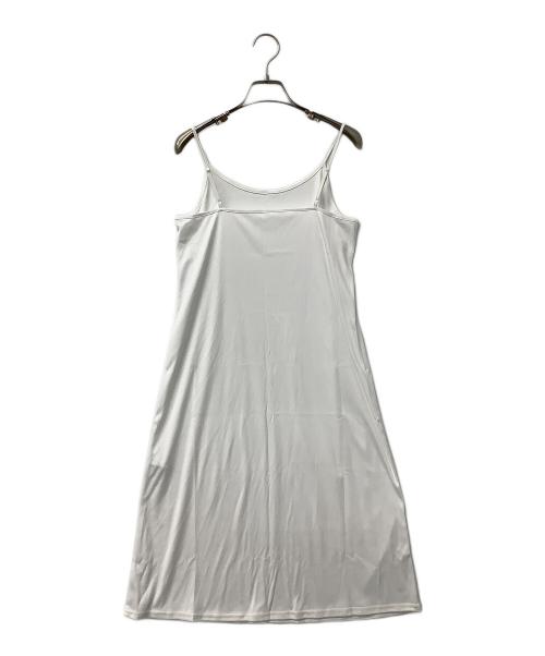 Snidel（スナイデル）Snidel (スナイデル) ノースリーブワンピース Sustainable20周年プリントワンピース ホワイト×ブルー サイズ:1の古着・服飾アイテム