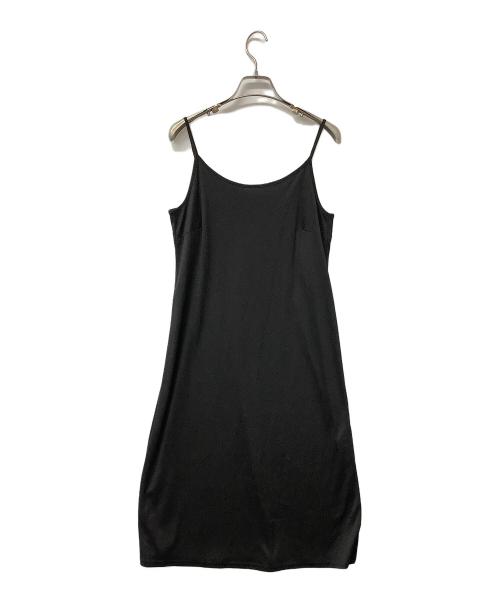 Snidel（スナイデル）Snidel (スナイデル) ノースリーブワンピース Sustainable20周年プリントワンピース ブラック×イエロー サイズ:1の古着・服飾アイテム