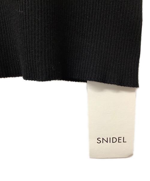 Snidel（スナイデル）Snidel (スナイデル) ノースリーブニット ボリュームチュールドッキングニットプルオーバー ブラック サイズ:Fの古着・服飾アイテム