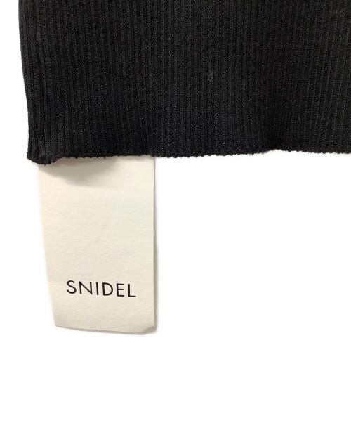 Snidel（スナイデル）Snidel (スナイデル) ノースリーブニット ボリュームチュールドッキングニットプルオーバー ブラック サイズ:Fの古着・服飾アイテム