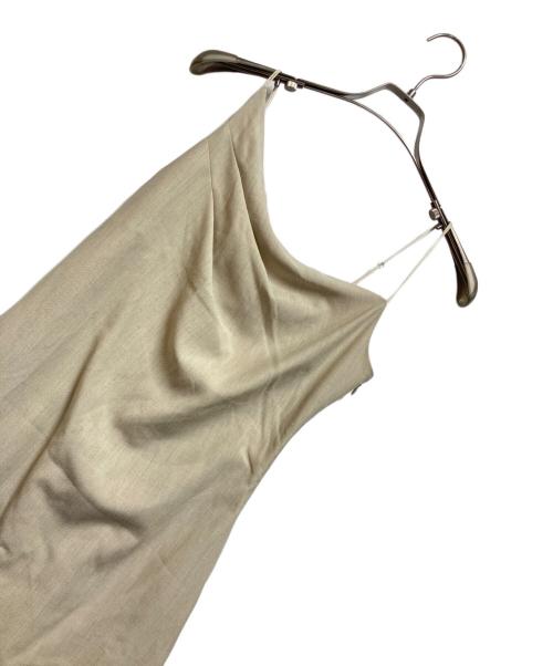 Snidel（スナイデル）Snidel (スナイデル) バリエキャミワンピース ベージュの古着・服飾アイテム