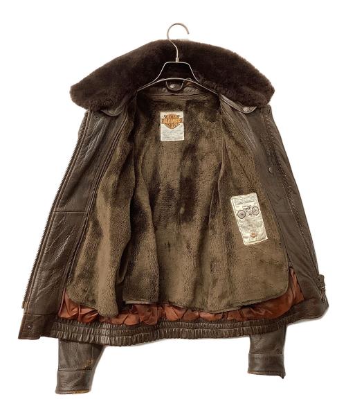 HARLEY-DAVIDSON（ハーレーダビッドソン）HARLEY-DAVIDSON (ハーレーダビッドソン) ジャケット レザージャケット ブラウン サイズ:不明の古着・服飾アイテム