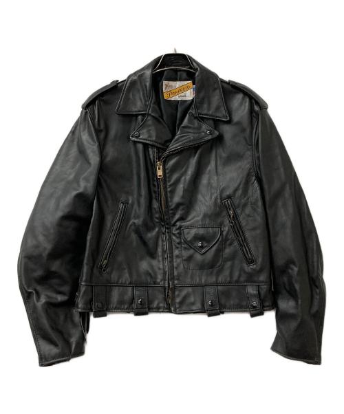 Schott（ショット）Schott (ショット) ライダースジャケット 古着 ブラック サイズ:42の古着・服飾アイテム