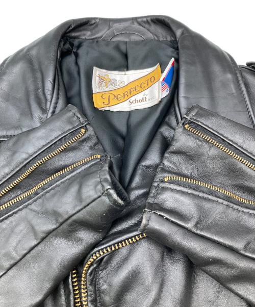 Schott（ショット）Schott (ショット) ライダースジャケット 古着 ブラック サイズ:42の古着・服飾アイテム