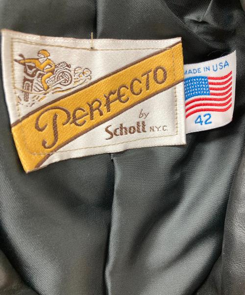 Schott（ショット）Schott (ショット) ライダースジャケット 古着 ブラック サイズ:42の古着・服飾アイテム