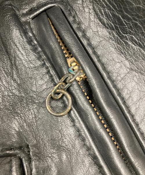 Schott（ショット）Schott (ショット) ライダースジャケット 古着 ブラック サイズ:42の古着・服飾アイテム