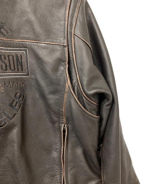HARLEY-DAVIDSON（ハーレーダビッドソン）HARLEY-DAVIDSON (ハーレーダビッドソン) レザージャケット ブラック サイズ:Lの古着・服飾アイテム
